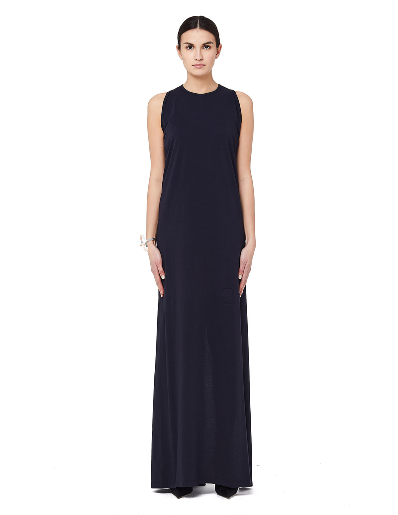 【関税&送料込】Rick Owens Drkshdw Long Dress Rick Owens DRKSHDW Floor Length Tank Dress - Navy Blue