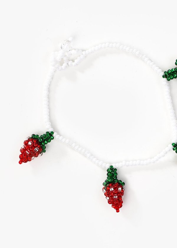 Pura Utz Strawberry Beaded Bracelet