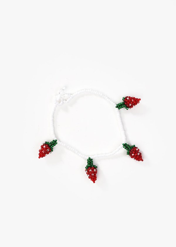 Pura Utz Strawberry Beaded Bracelet