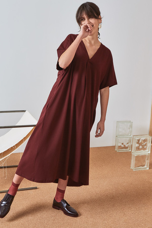 Kowtow Building Block Pleat Dress Kowtow Building Block Pleat Dress