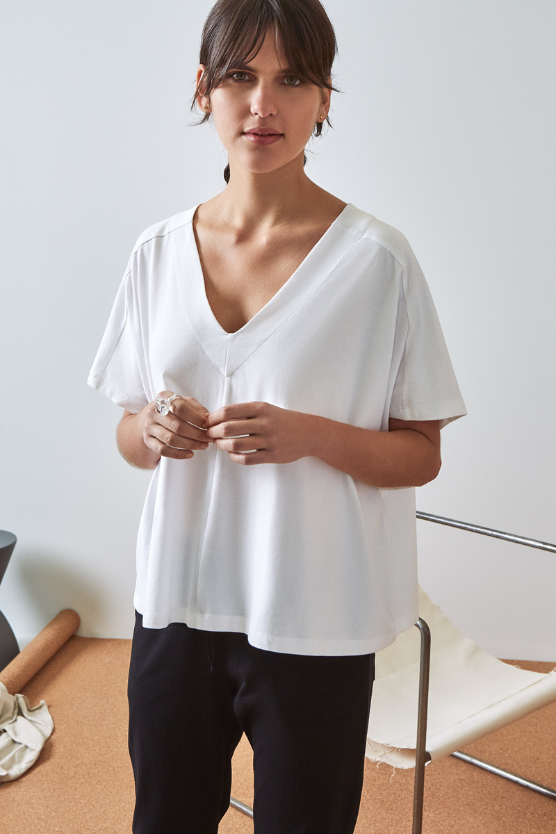 Kowtow Building Block Pleat Top Kowtow Building Block Pleat Top