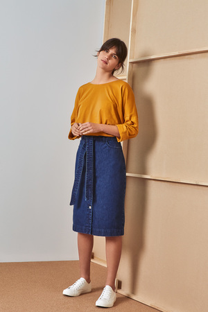Kowtow Building Block Relaxed Long Sleeve Top Kowtow Building Block Relaxed Long Sleeve Top