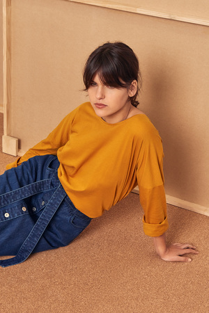 Kowtow Building Block Relaxed Long Sleeve Top Kowtow Building Block Relaxed Long Sleeve Top