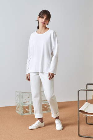 Kowtow Building Block Relaxed Long Sleeve Top Kowtow Building Block Relaxed Long Sleeve Top