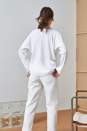 Kowtow Building Block Relaxed Long Sleeve Top Kowtow Building Block Relaxed Long Sleeve Top