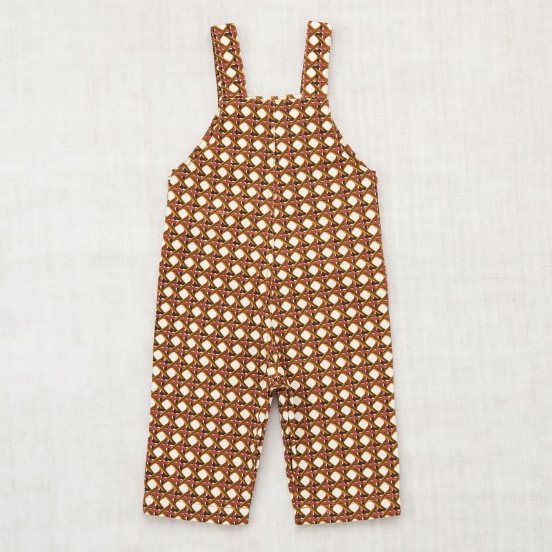 Kids Misha & Puff Lattice Canvas Overalls | Garmentory