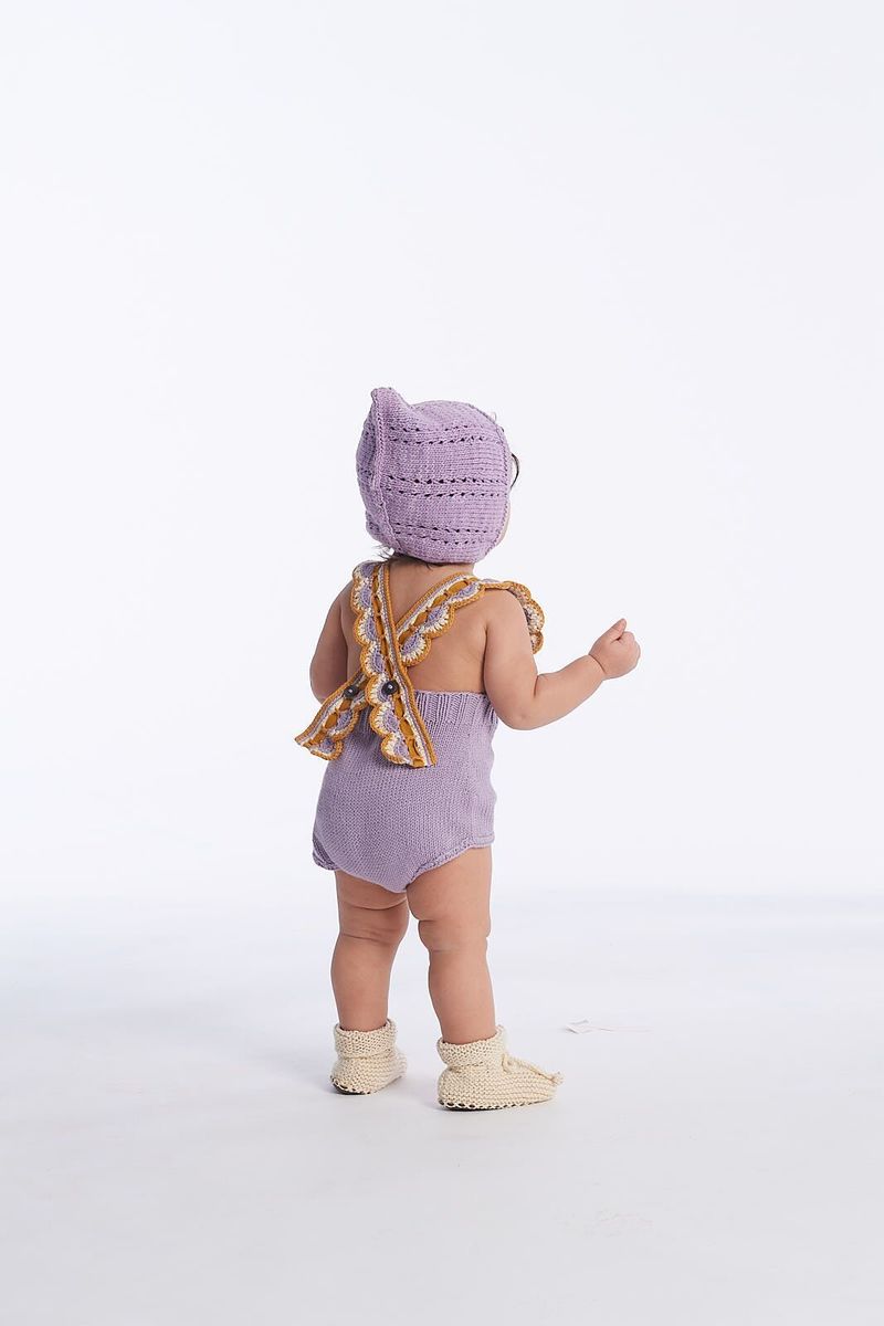 Kids Misha & Puff Prairie Romper - Lavender | Garmentory