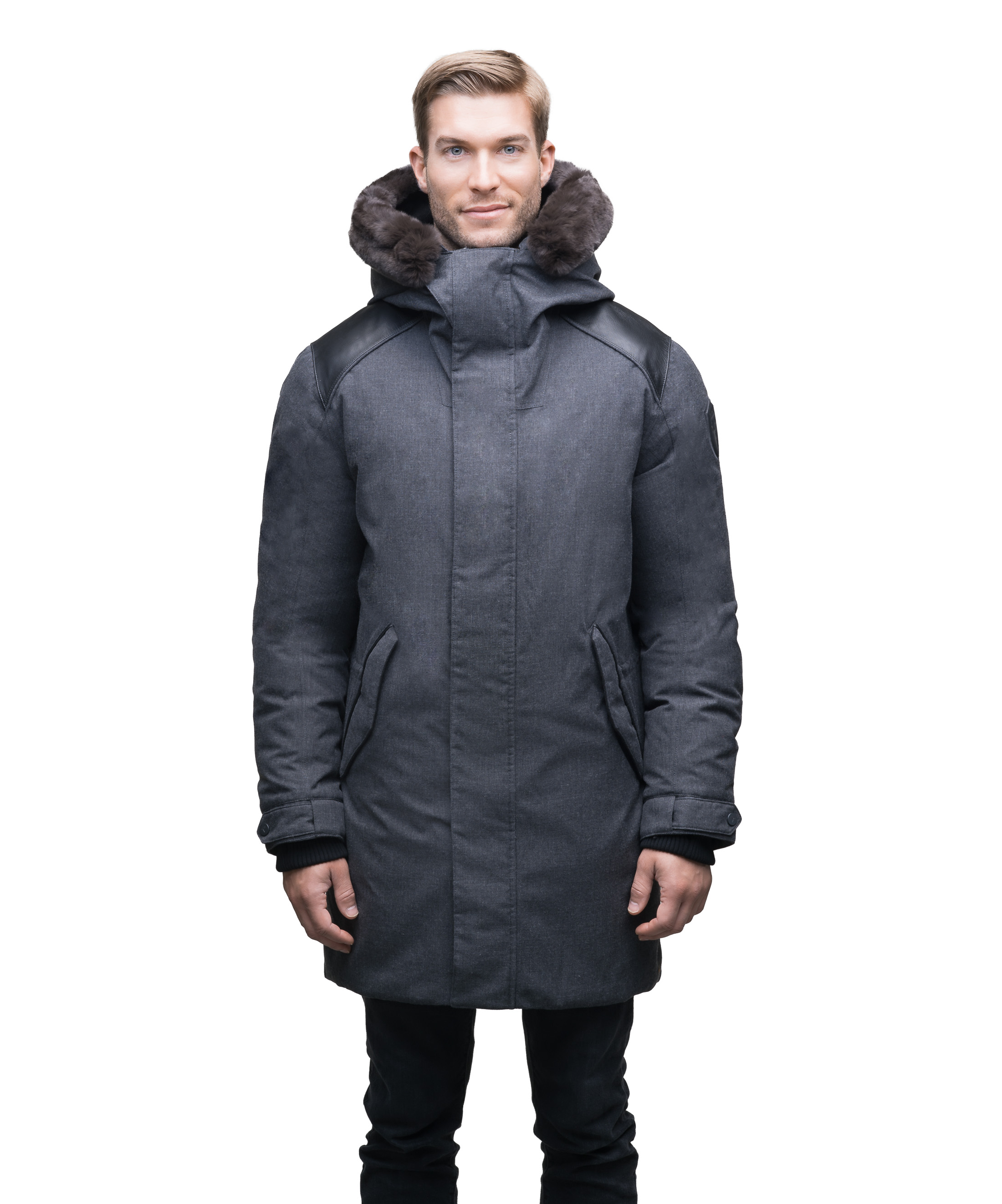 NOBIS Donovan Fishtail Parka Jacket Heather Black Garmentory