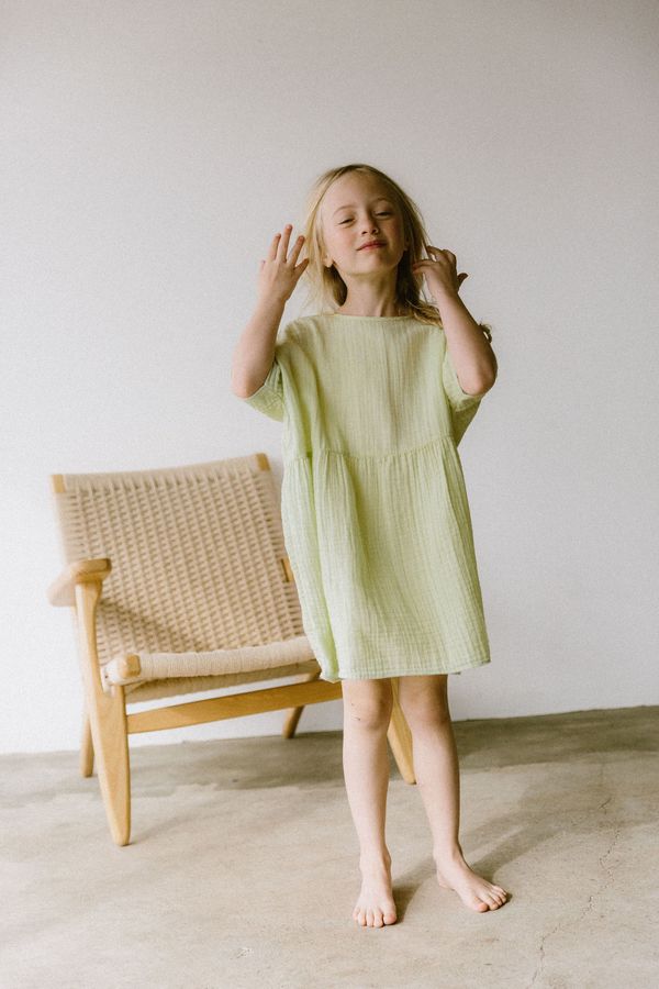 KIDS Boy+Girl Una Dress - Pistachio KIDS Boy+Girl Una Dress - Pistachio