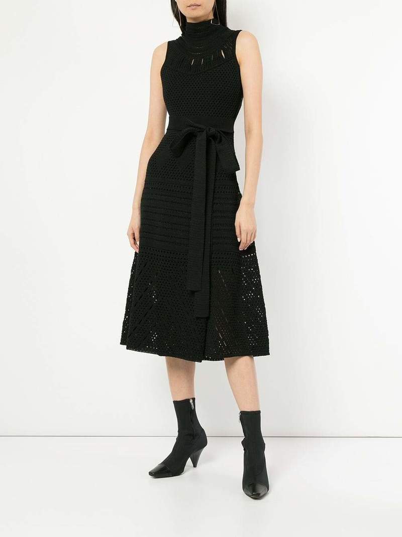 white christmas dresses Proenza Schouler Open Crochet Knit Tank Dress – AGN x 13
