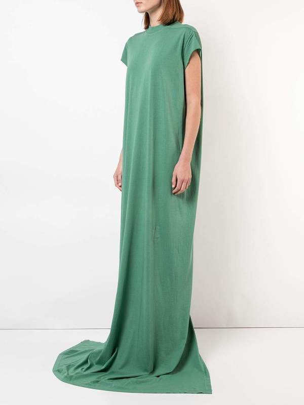 Rick Owens DRKSHDW Oversized T-shirt Maxi Dress - Mint Green | Garmentory