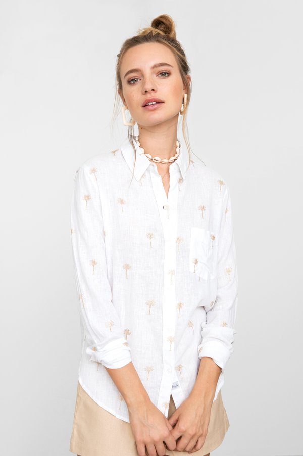 Rails CHARLI SHIRT - GOLDEN PALMS 