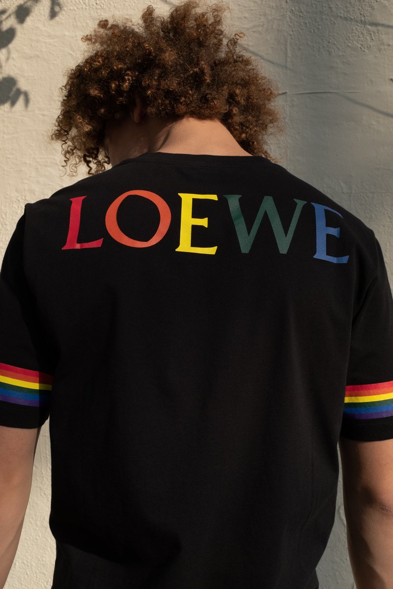 LOEWE Rainbow Print T-Shirt | Garmentory