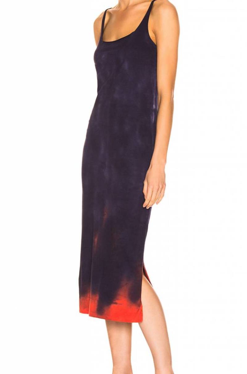 raquel allegra layering tank dress Raquel Allegra Layering Tank Dress in Saffron Tie Dye