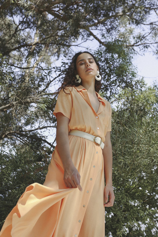 Stil. Scot Dress - Apricot | Garmentory