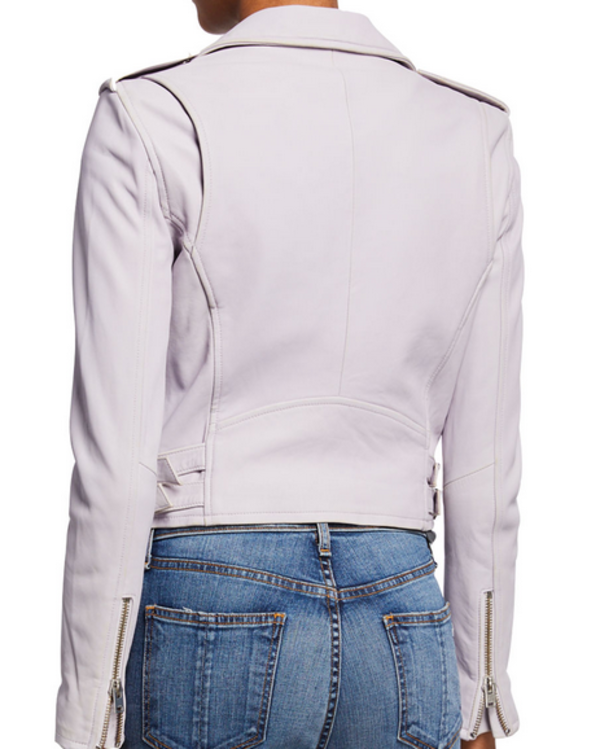 iro purple leather jacket