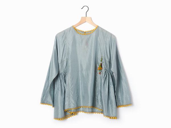 Pero Silk Blouse - Blue