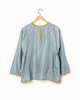 Pero Silk Blouse - Blue - Thumbnail 2