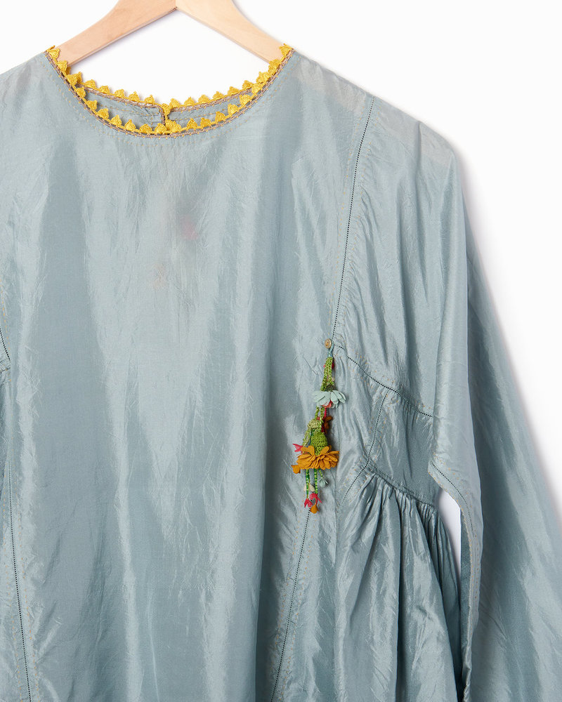 Pero Silk Blouse - Blue