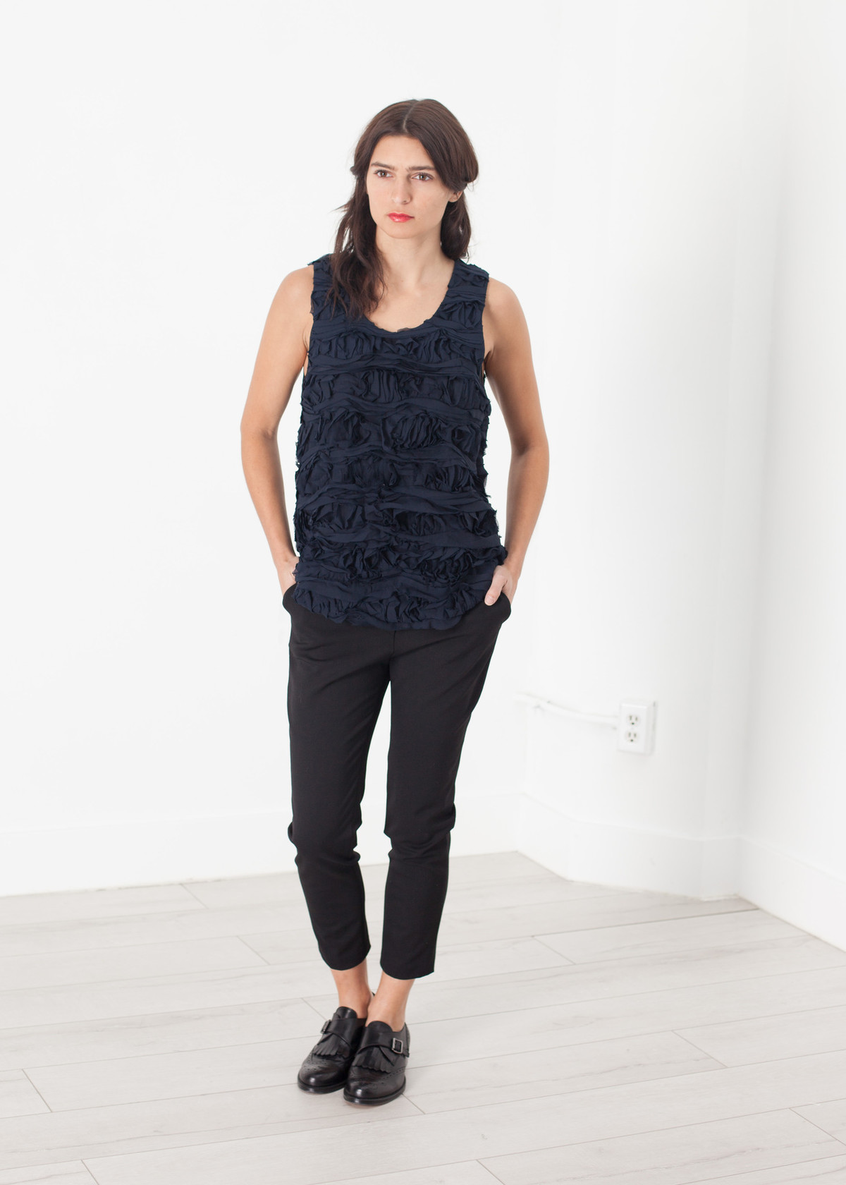 Harvey Faircloth Ruffled Tank Top - Image 4 of 4