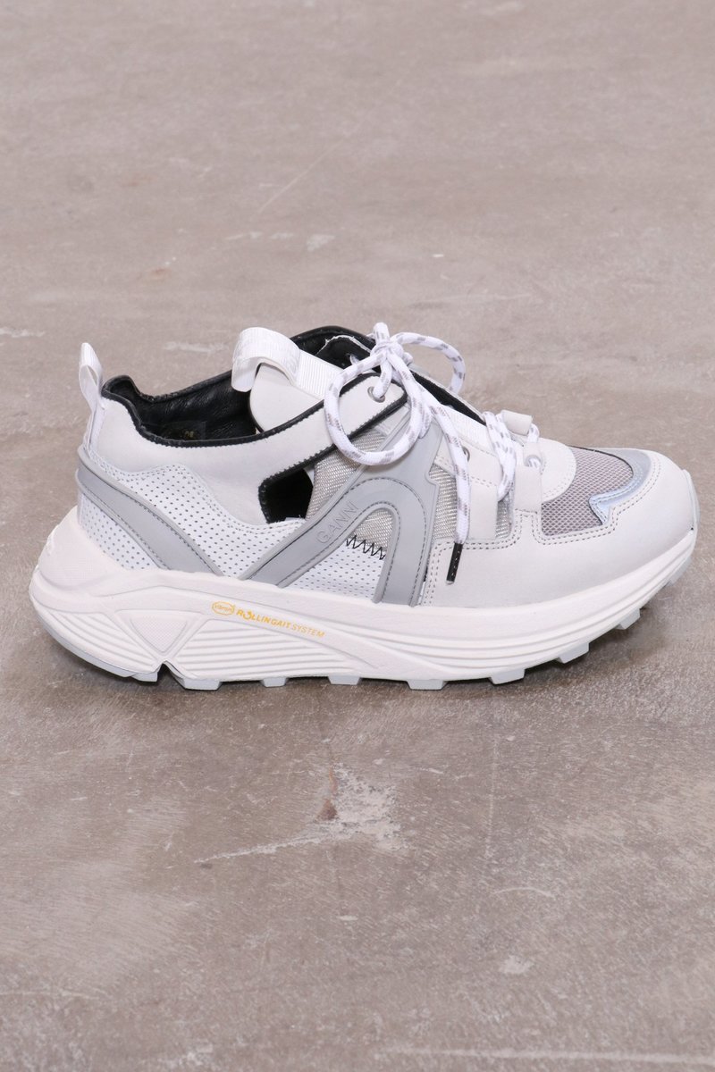 Ganni Tech Sneakers - White | Garmentory
