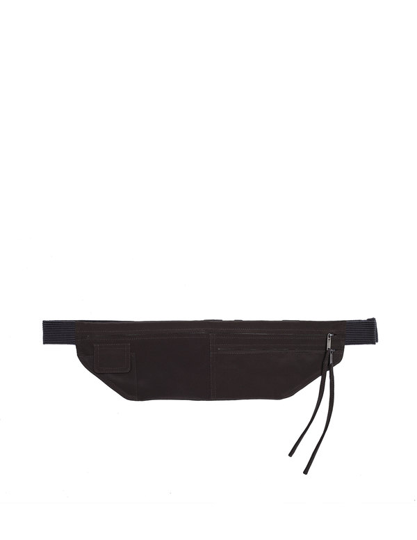 Rick Owens Silk Money Belt Pouch - Dark Grey | Garmentory