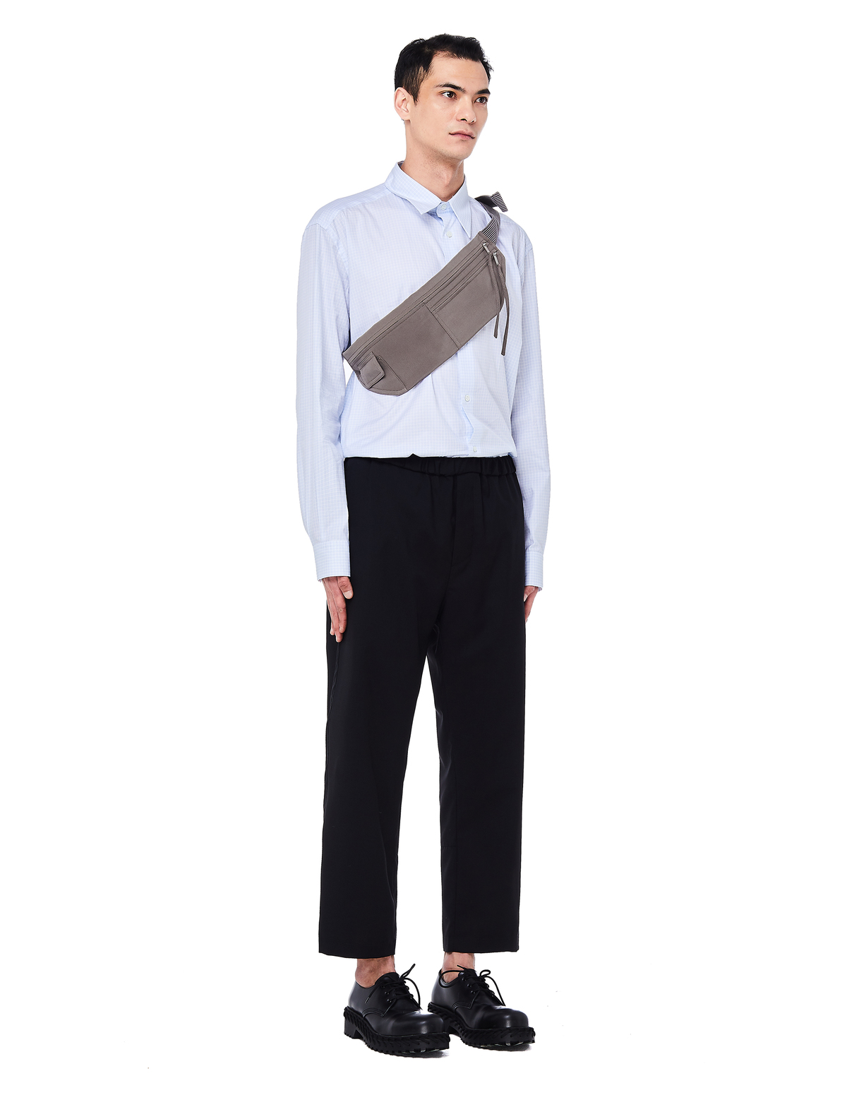 Rick Owens Silk Money Belt Pouch - Dark Grey | Garmentory