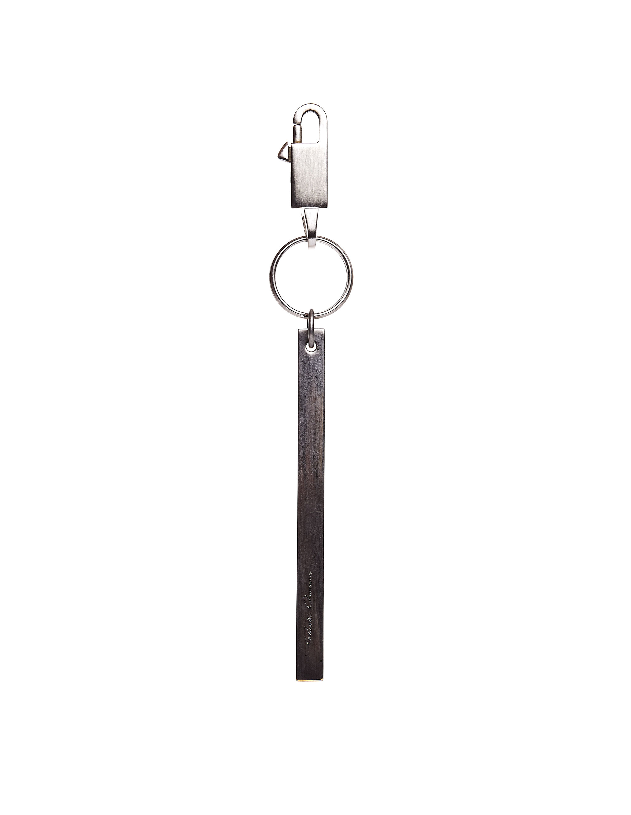 Rick Owens Small Barrette Keyring - Silver | Garmentory