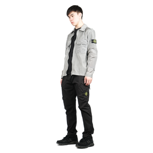 Stone Island NYLON METAL OVER SHIRT - PEARL GREY | Garmentory
