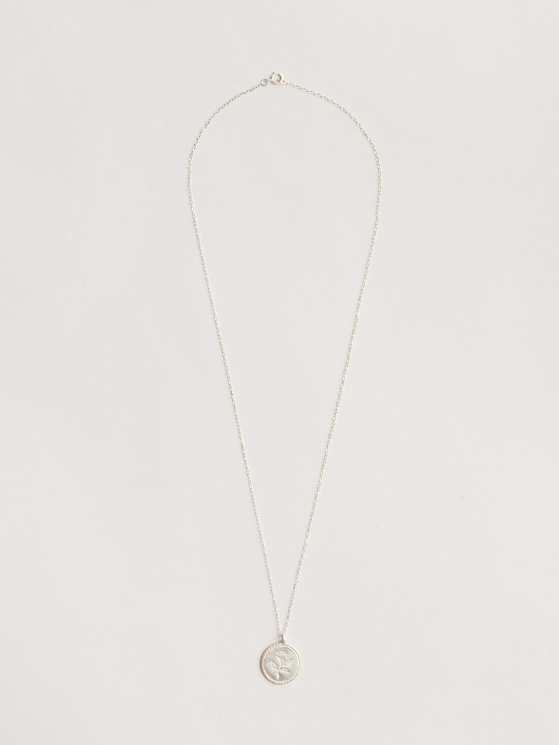 Wolf Circus Rose Coin Necklace