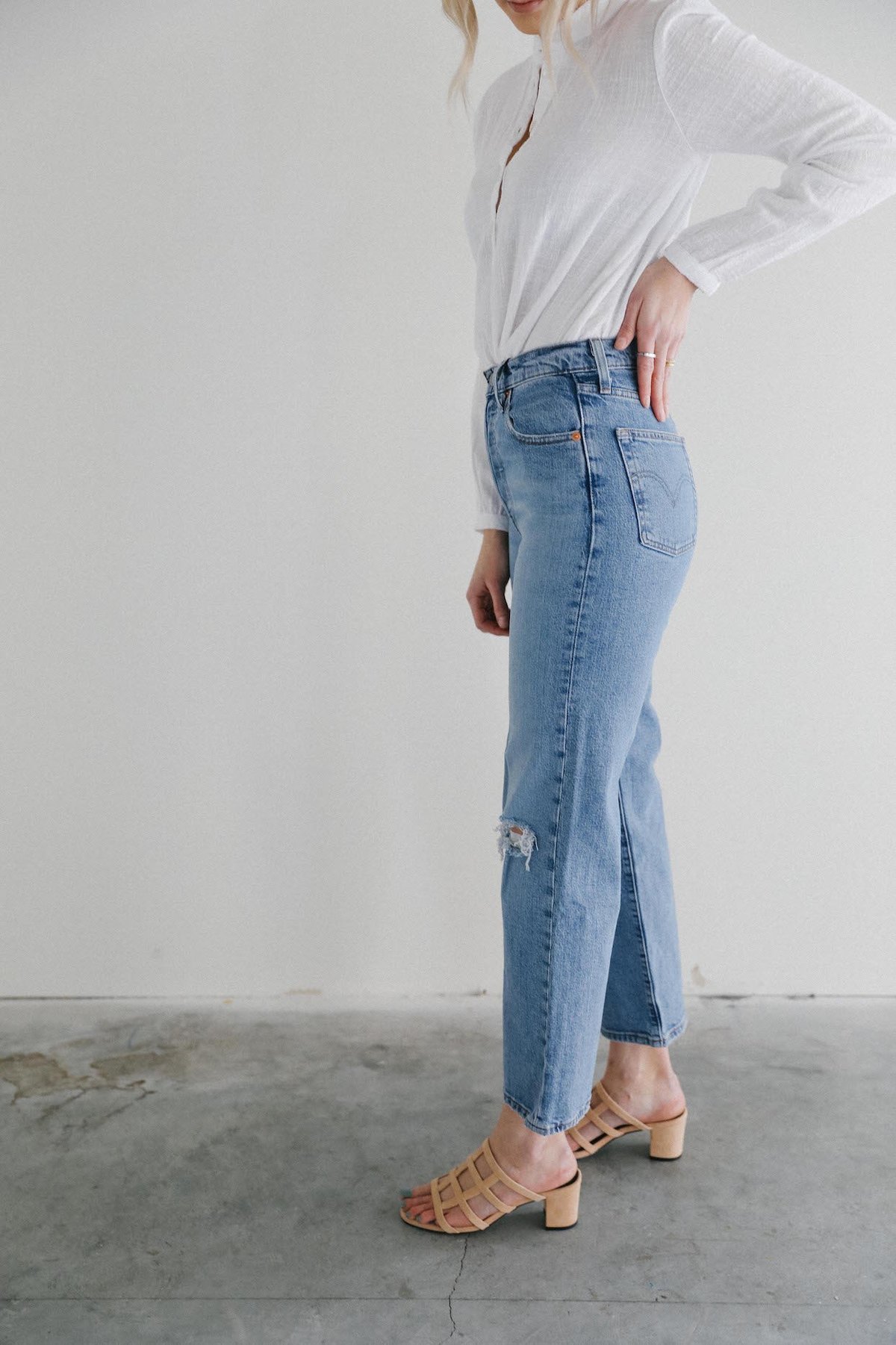 Levi’s Ribcage HighRise Straight Leg Haters Gonna Hate Garmentory