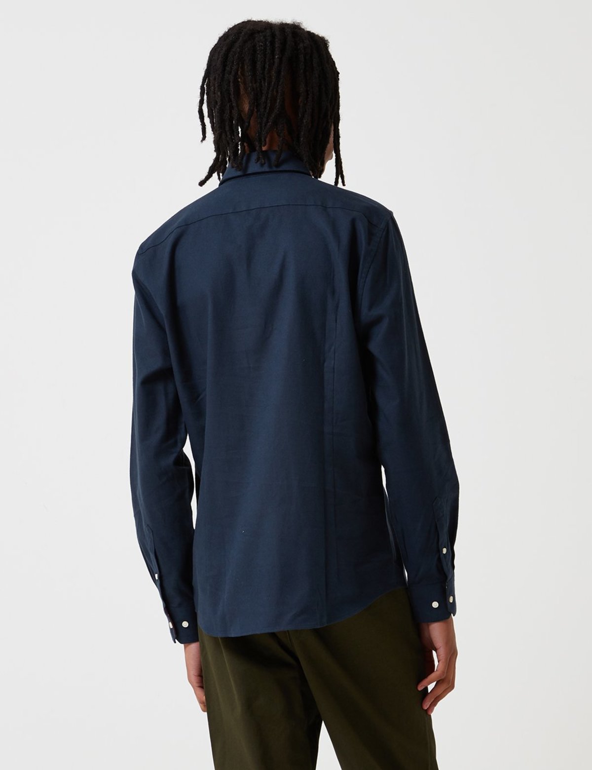 Barbour Stapleton Don Twill Shirt Navy Garmentory - Main Image