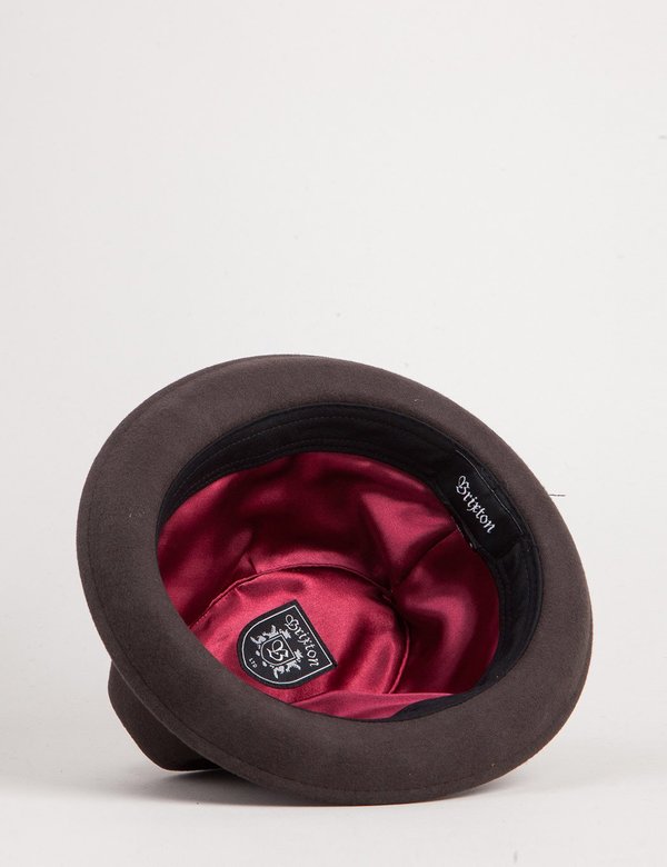 Brixton Gain Trilby Hat - Dark Brown 