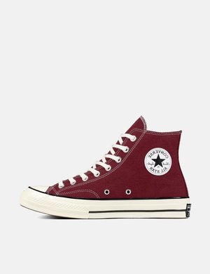 Converse 70's Chuck Hi 162051C (Canvas) - Dark Burgundy/Black/Egret |  Garmentory