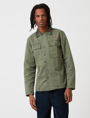 Deus Ex Machina Devers Rattle Overshirt - Clover Green | Garmentory