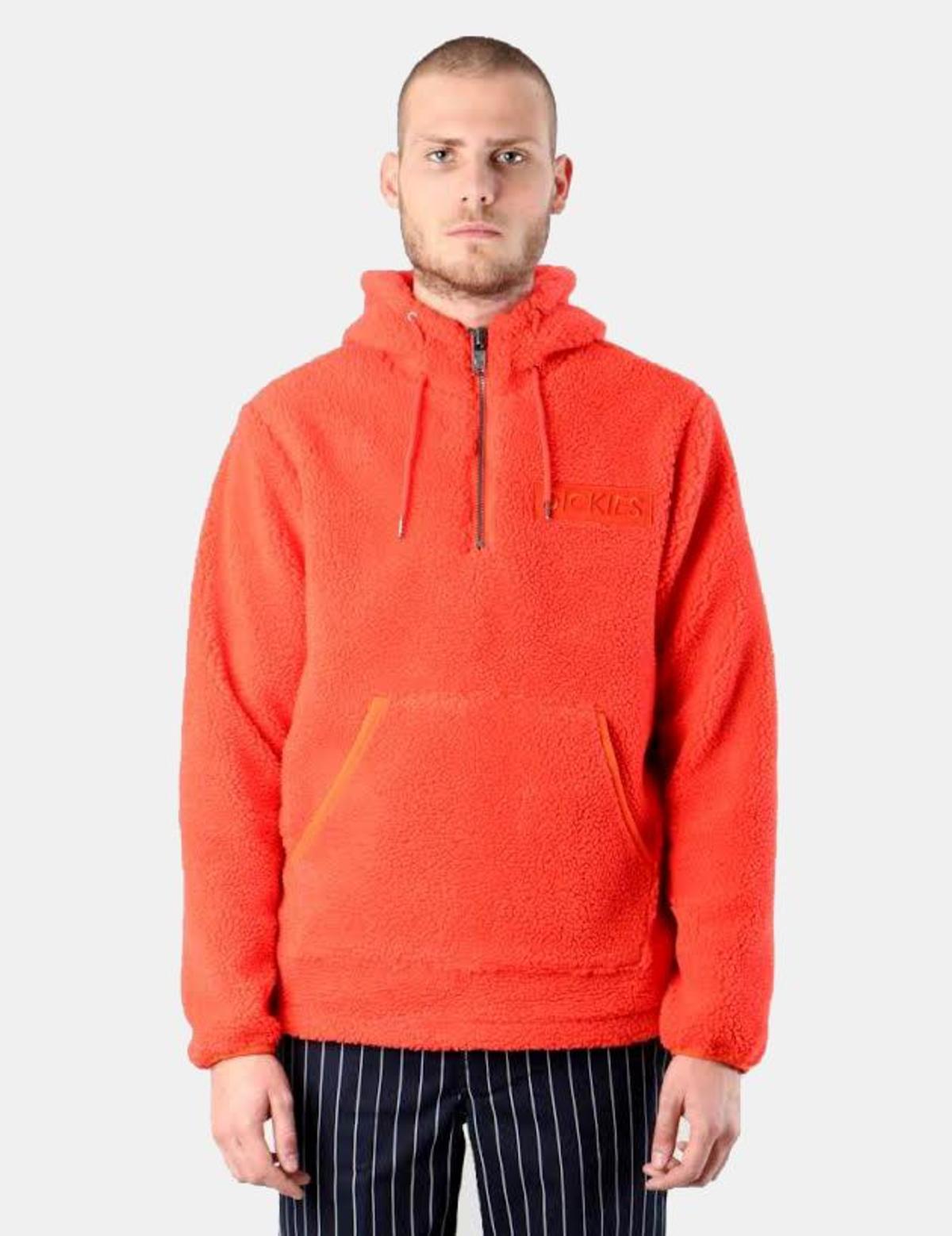 Dickies Esmont Hooded Fleece Sweatshirt - Orange - Image 1 of 2