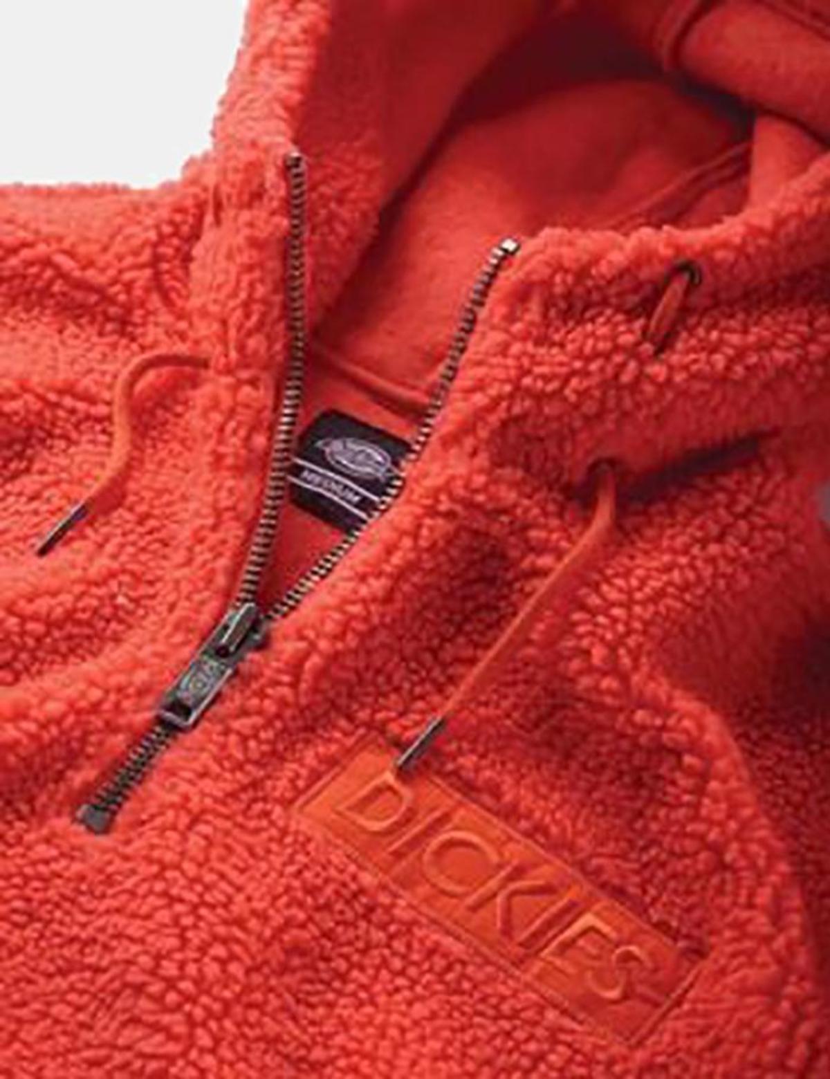 Dickies Esmont Hooded Fleece Sweatshirt - Orange - Image 2 of 2