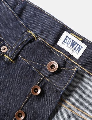 Jean EDWIN ED-80 Slim Tapered - Bleu Foncé Délavé Contrasté - Taille W29/L32 - Neuf Avec étiquettes