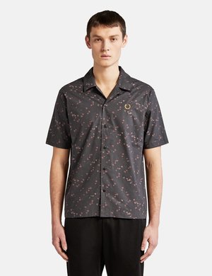 Fred Perry x Miles Kane Liberty Print Bowling Shirt - Black