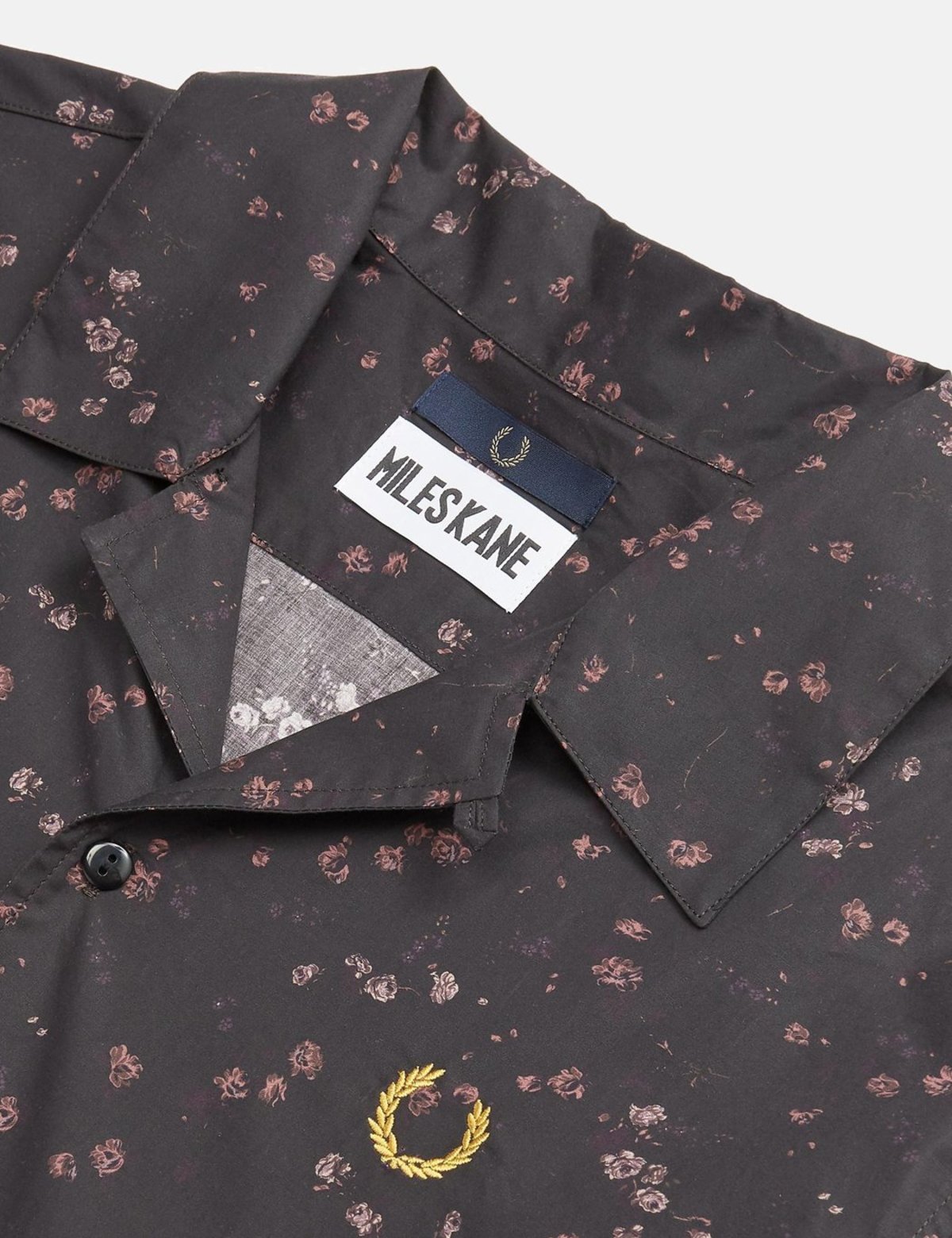 トップス FRED PERRY x MILES KANE LIBERTY PRINT Fred Perry x Miles Kane Liberty Print Bowling Shirt - Black