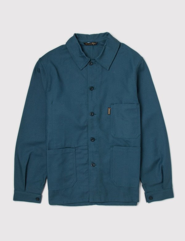 Le Laboureur Cotton Drill Work Jacket - Teal Green
