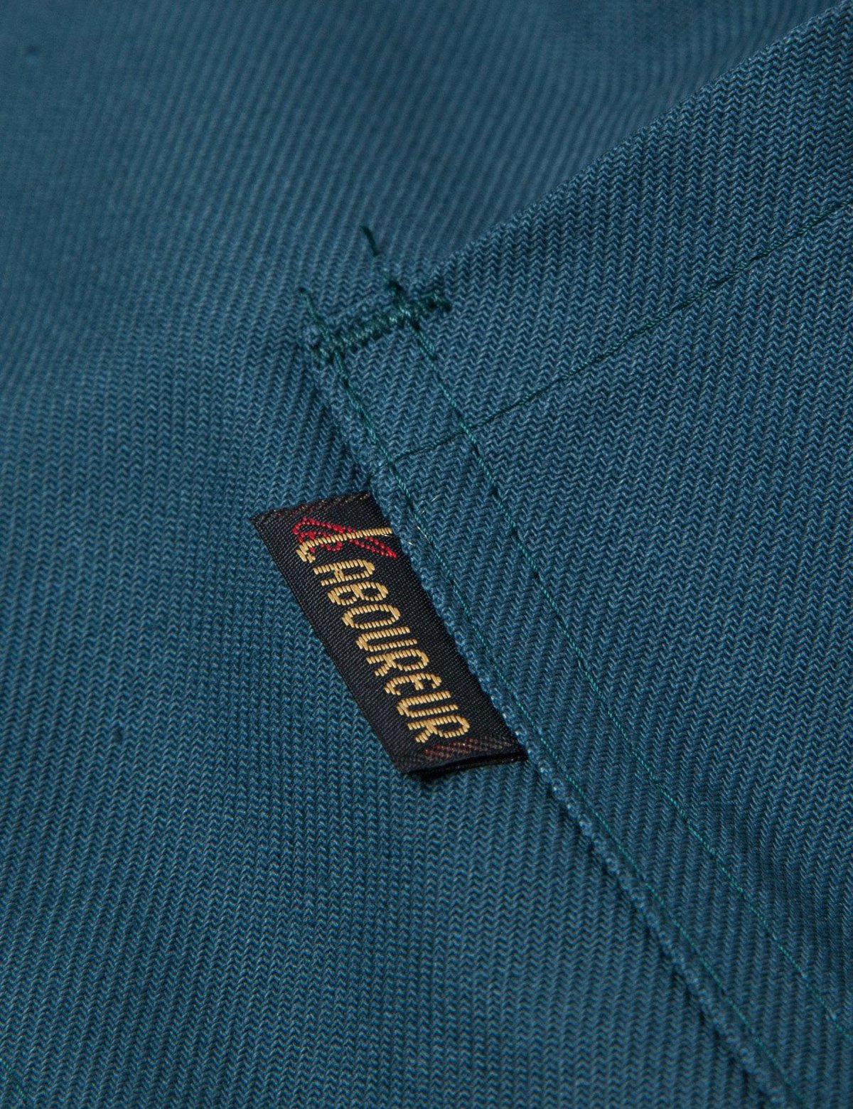 Le Laboureur Cotton Drill Work Jacket - Teal Green - Image 9 of 10