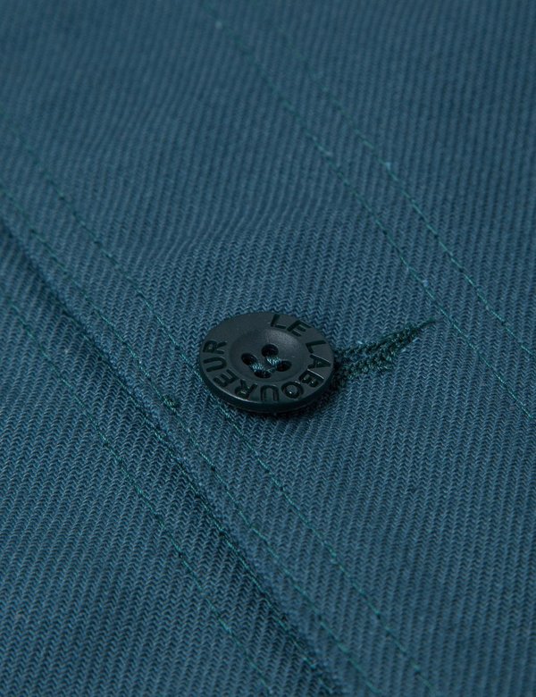 Le Laboureur Cotton Drill Work Jacket - Teal Green