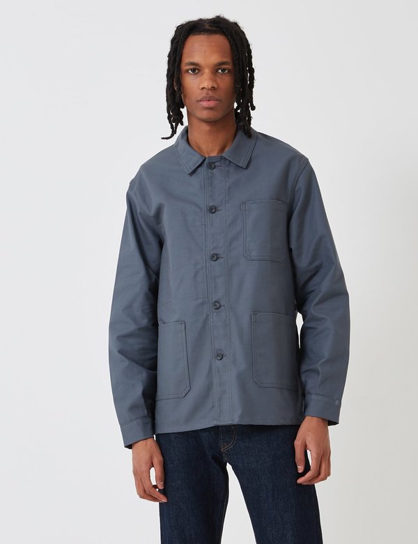Le Laboureur Cotton Work Jacket - Charcoal Grey | Garmentory
