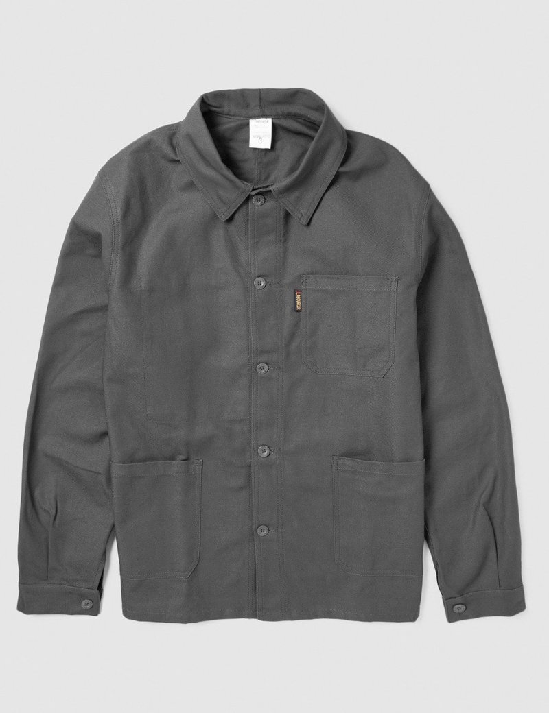 Le Laboureur Cotton Work Jacket - Charcoal Grey | Garmentory