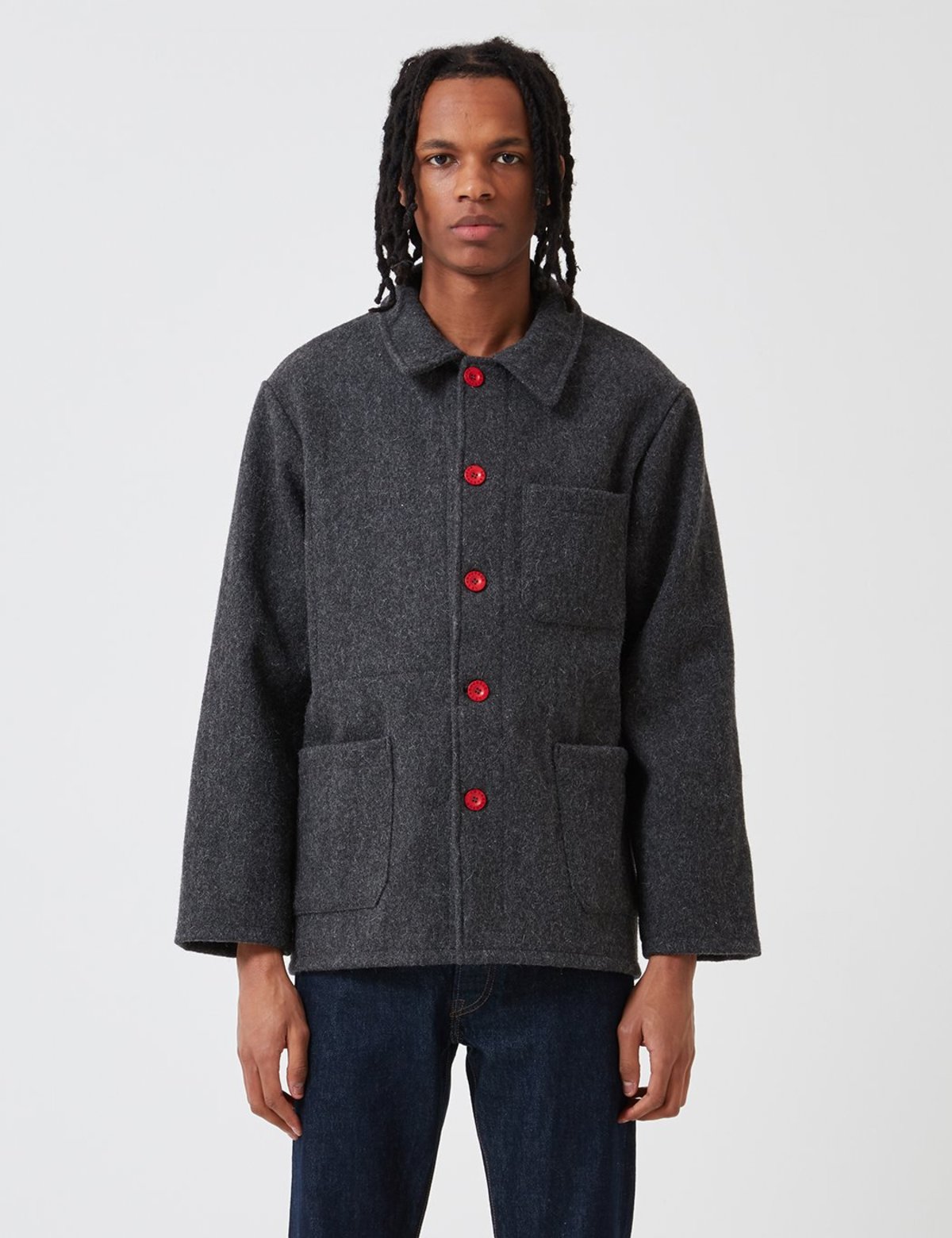 Le Laboureur Wool Work Jacket - Grey - Image 2 of 9