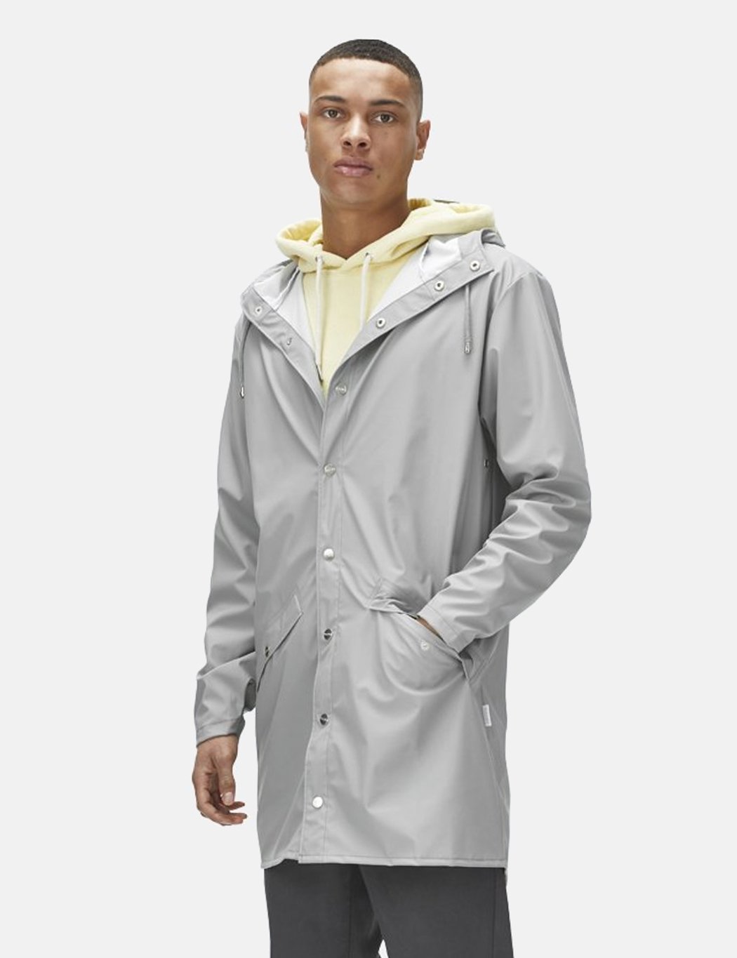 Rains long jacket stone Clearance