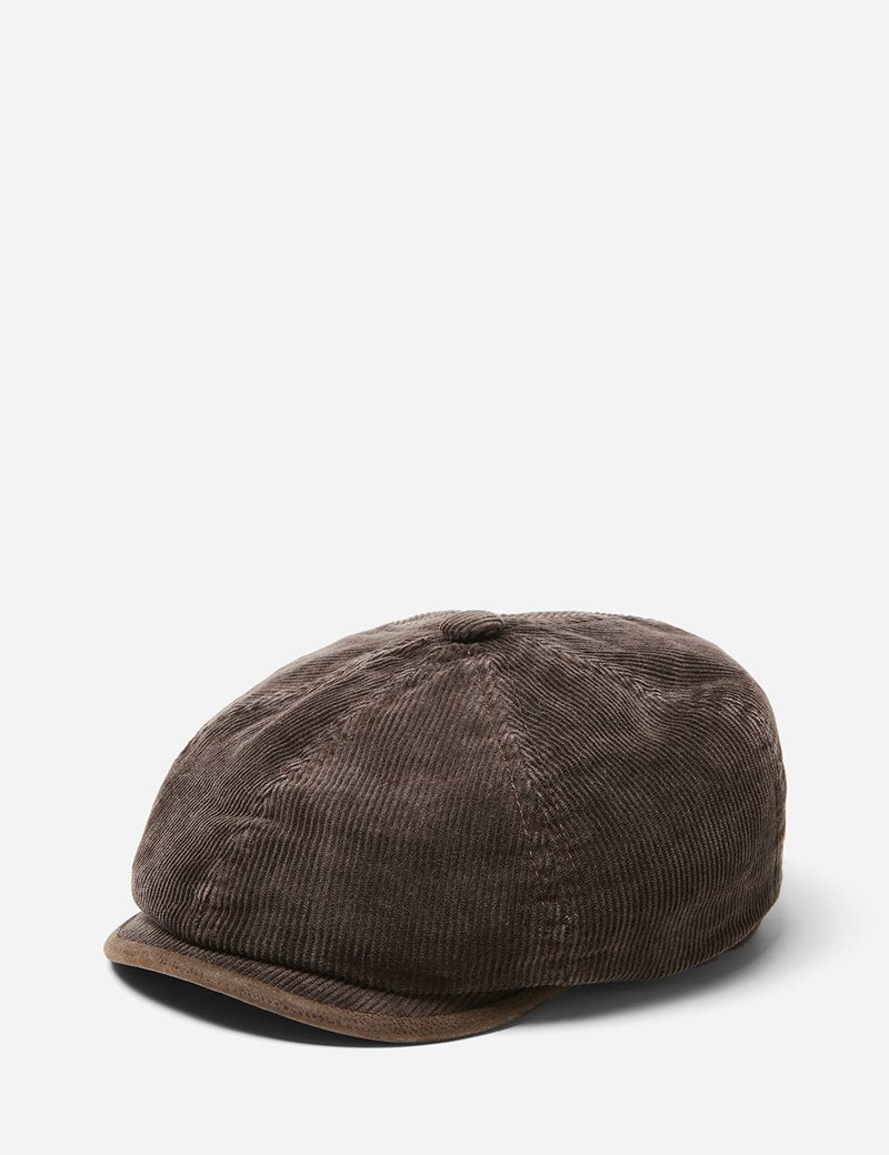 CORDUROY NEWSBOY CAP XL ブラウン 【公式通販】