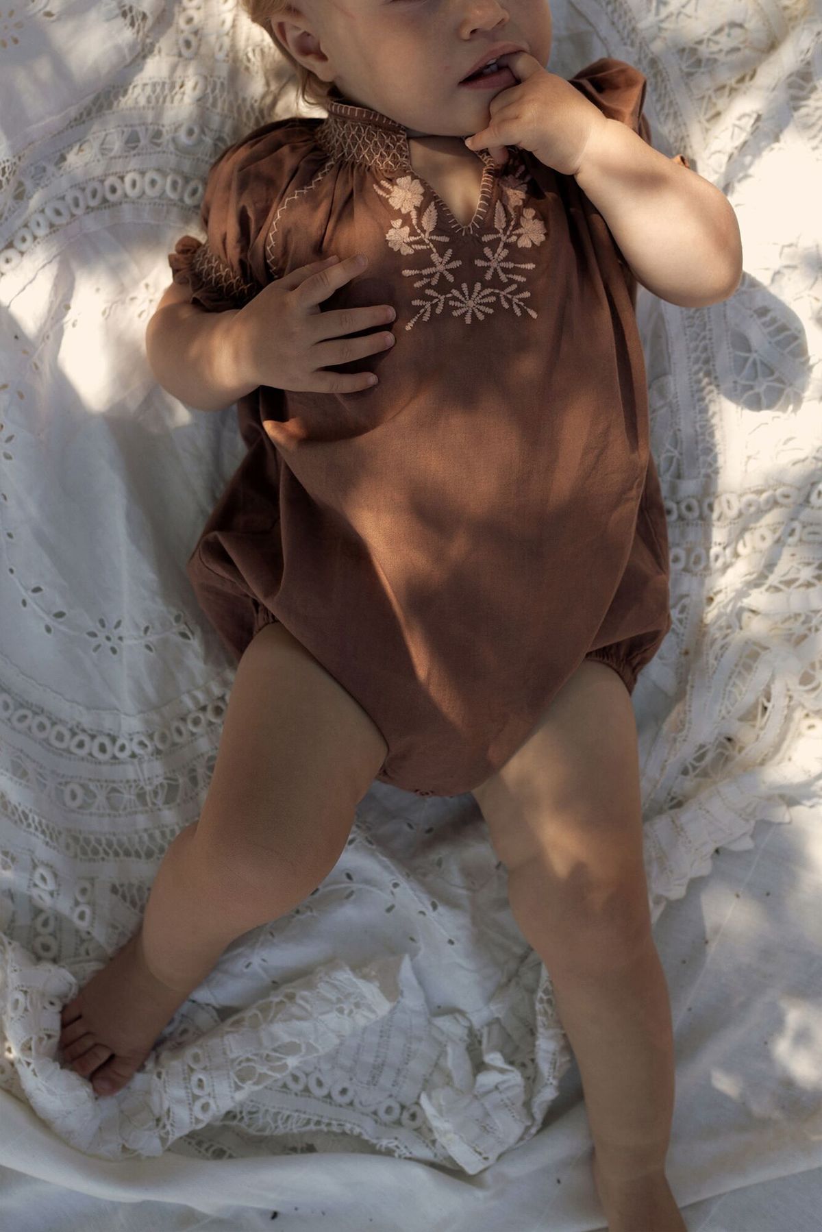 Apolina Baby Pol Romper- Loaf | Garmentory