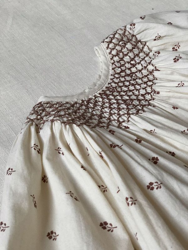 Apolina Baby Sissy Dress Set- Prairie Print Milk | Garmentory